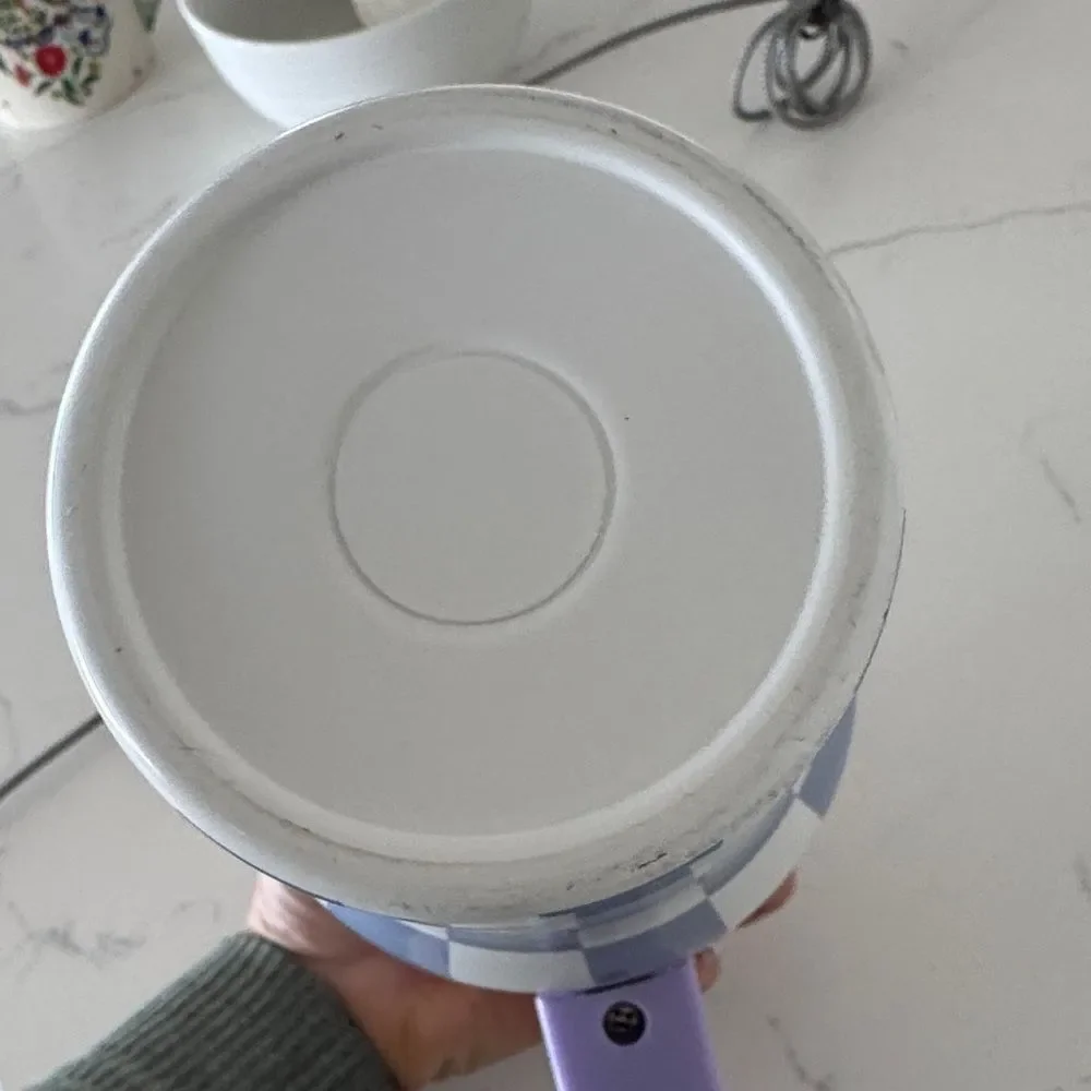 Purple and White Checkered Tumbler